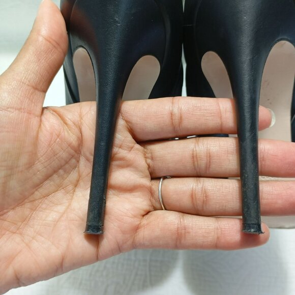 Aperlai Paris Boots Leather Pointed Toe High Heel Ankle 38 Women Elegant Style - Picture 8 of 12